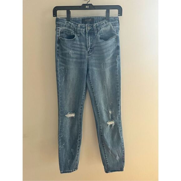 Judy Blue Relaxed Fit Straight Destroyed Jeans, Women’s Size 27 - Picture 1 of 11